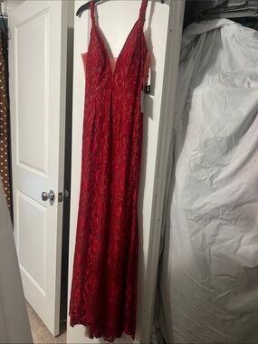 Xscape | Dresses | Xscape Petite Sequined Sideruched Lace Formal Gown Dress  | Poshmark